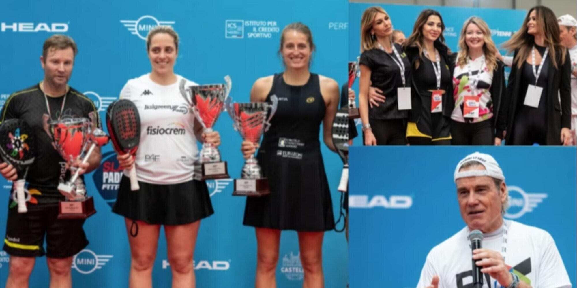 Padel Italy X-Perience: giornata conclusiva da record. Quanti vip alla Fiera di Roma!
