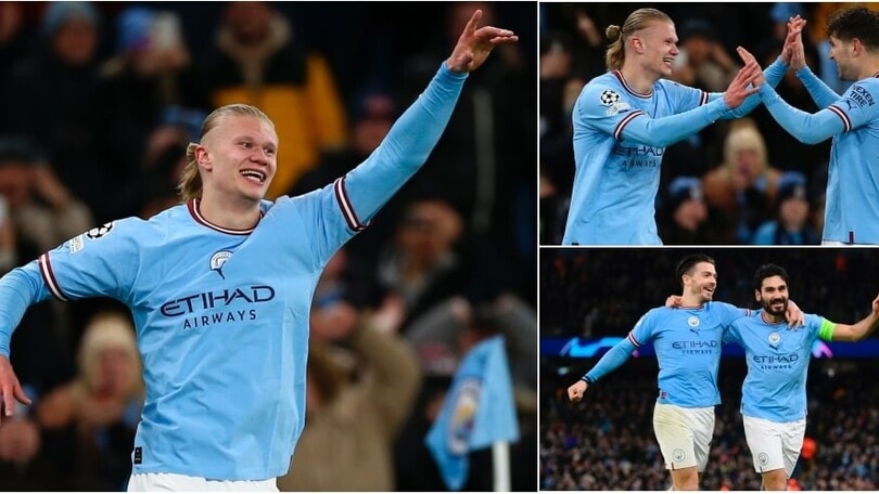 Haaland, cinquina da record al Lipsia: City ai quarti di Champions League