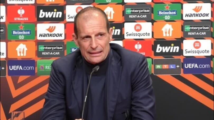 Allegri: "L'obiettivo è andare avanti in Europa League: ci alleniamo di meno"
