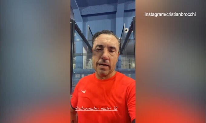 Brocchi-Matri show dopo il padel: "Chi vince parla, chi perde..."