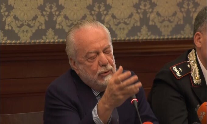 De Laurentiis: "Fronteggiarsi coi tedeschi per alcuni tifosi una scusa"