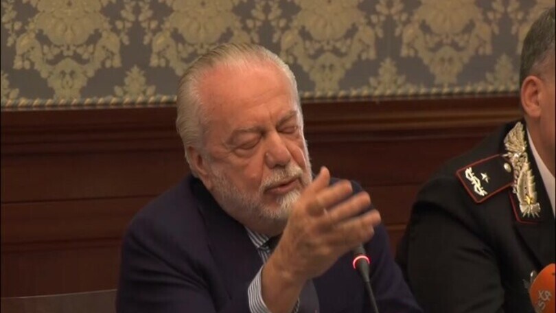 De Laurentiis: "Fronteggiarsi coi tedeschi per alcuni tifosi una scusa"