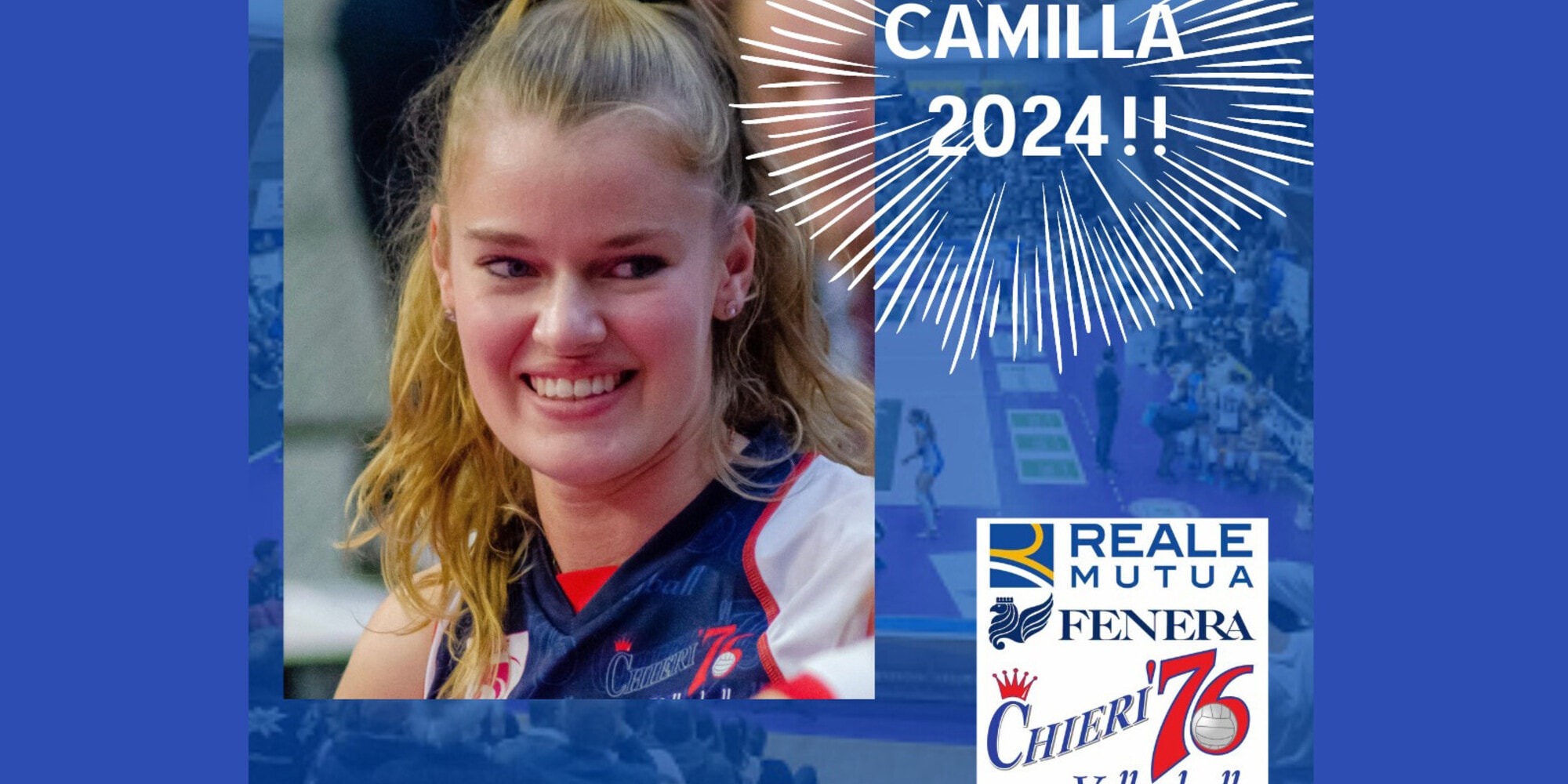 Camilla Weitzel al centro della Reale Mutua Fenera Chieri ’76 anche nel 2023/2024