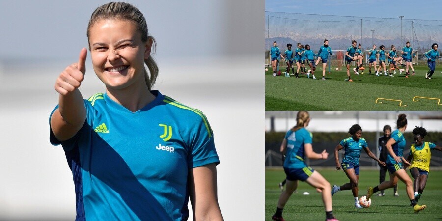 Juventus Women, allenamento a Vinovo in vista del Milan