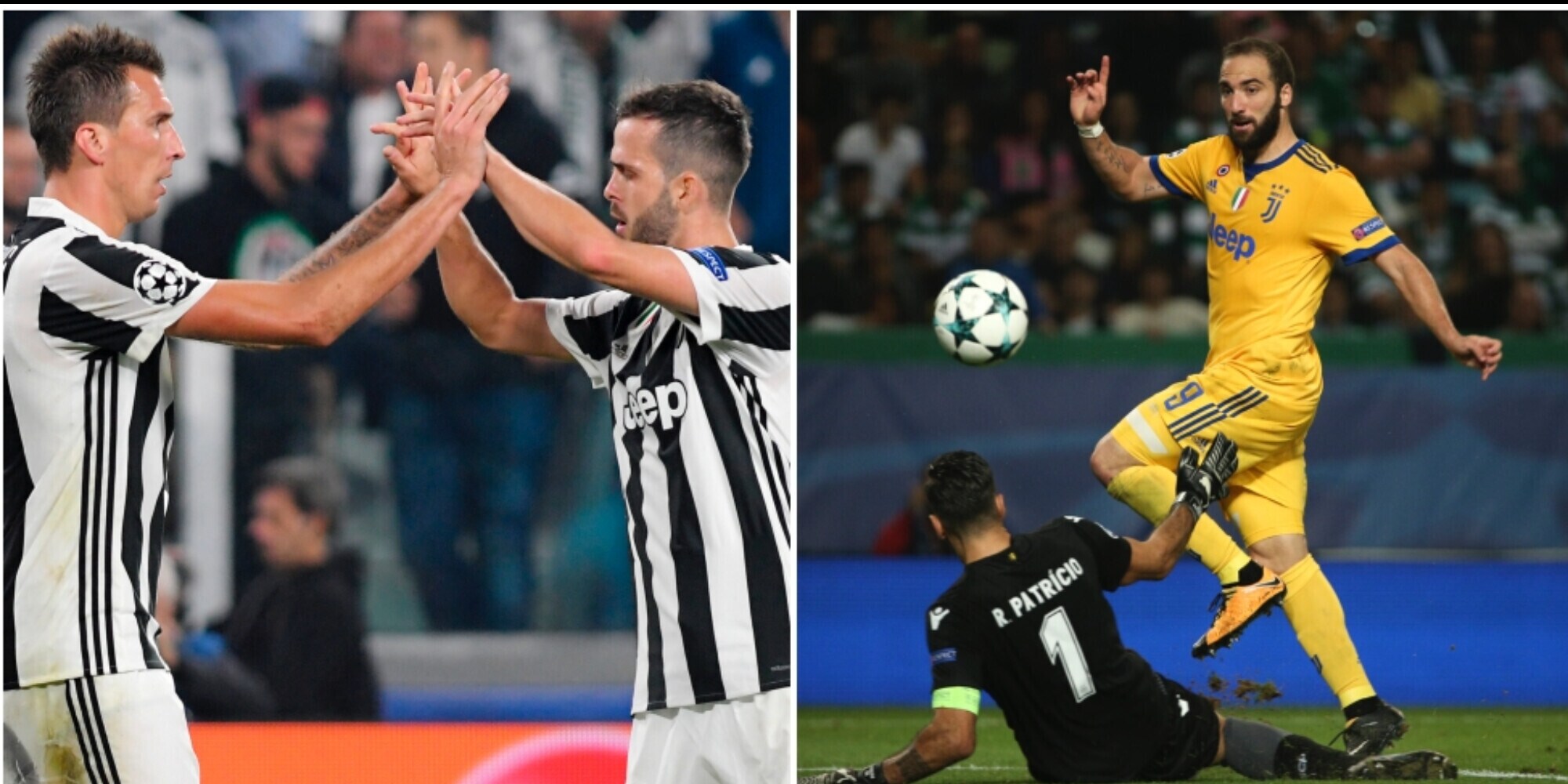 Juve-Sporting, i precedenti in Champions da Higuain a Mandzukic