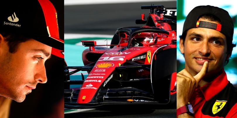 Ferrari, Leclerc e Sainz tra sorrisi e concentrazione: si preparano così