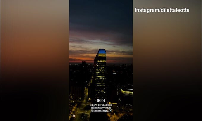 Diletta Leotta è pronta a partire: direzione Barcellona