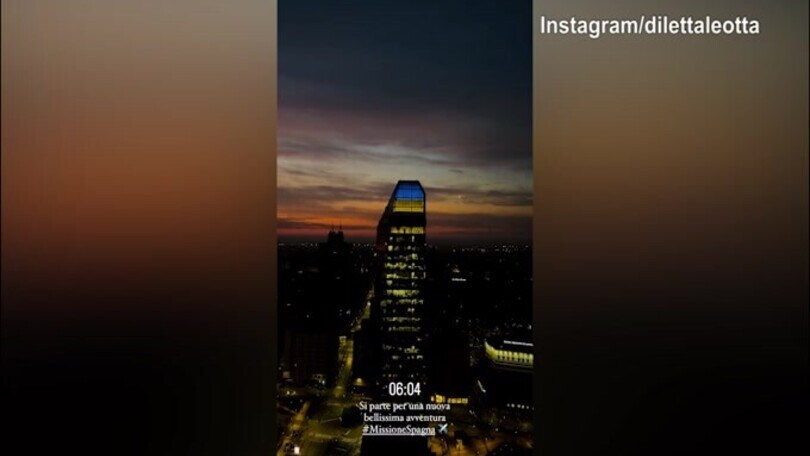 Diletta Leotta è pronta a partire: direzione Barcellona
