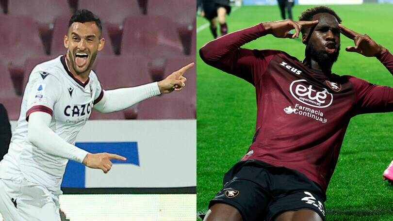 Salernitana-Bologna 2-2: Lykogiannis riprende i granata