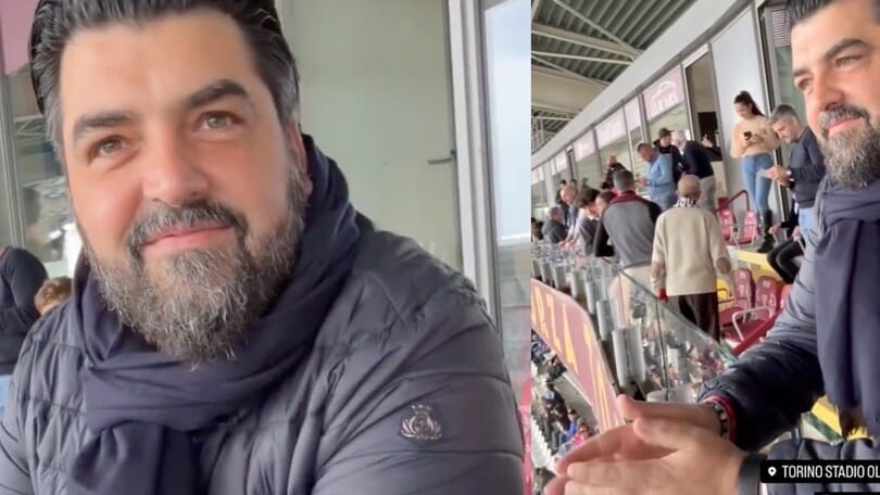 Cannavacciuolo cuore Napoli: allo stadio con i figli per sostenere gli azzurri
