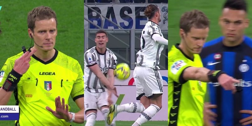 Inter-Juve, il gol di Kostic rivisto al Var: convalidato dopo 4 minuti