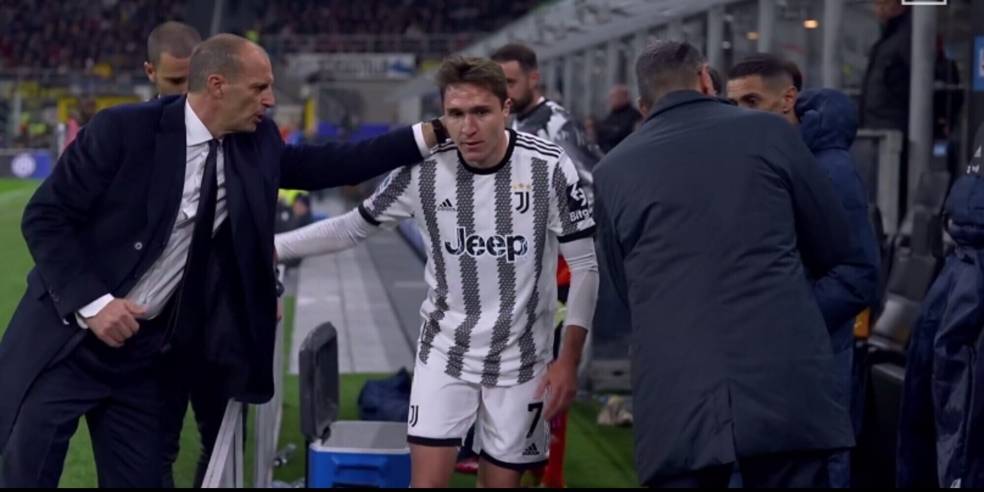 Inter-Juventus, Chiesa esce per infortunio dopo 20': cosa è successo