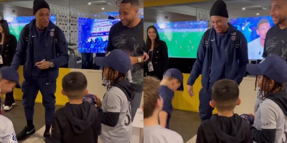 Mpappé incontra i figli di Kim Kardashian: tutta l'emozione dei bambini!