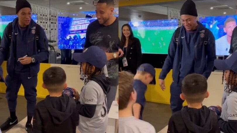 Mpappé incontra i figli di Kim Kardashian: tutta l'emozione dei bambini!