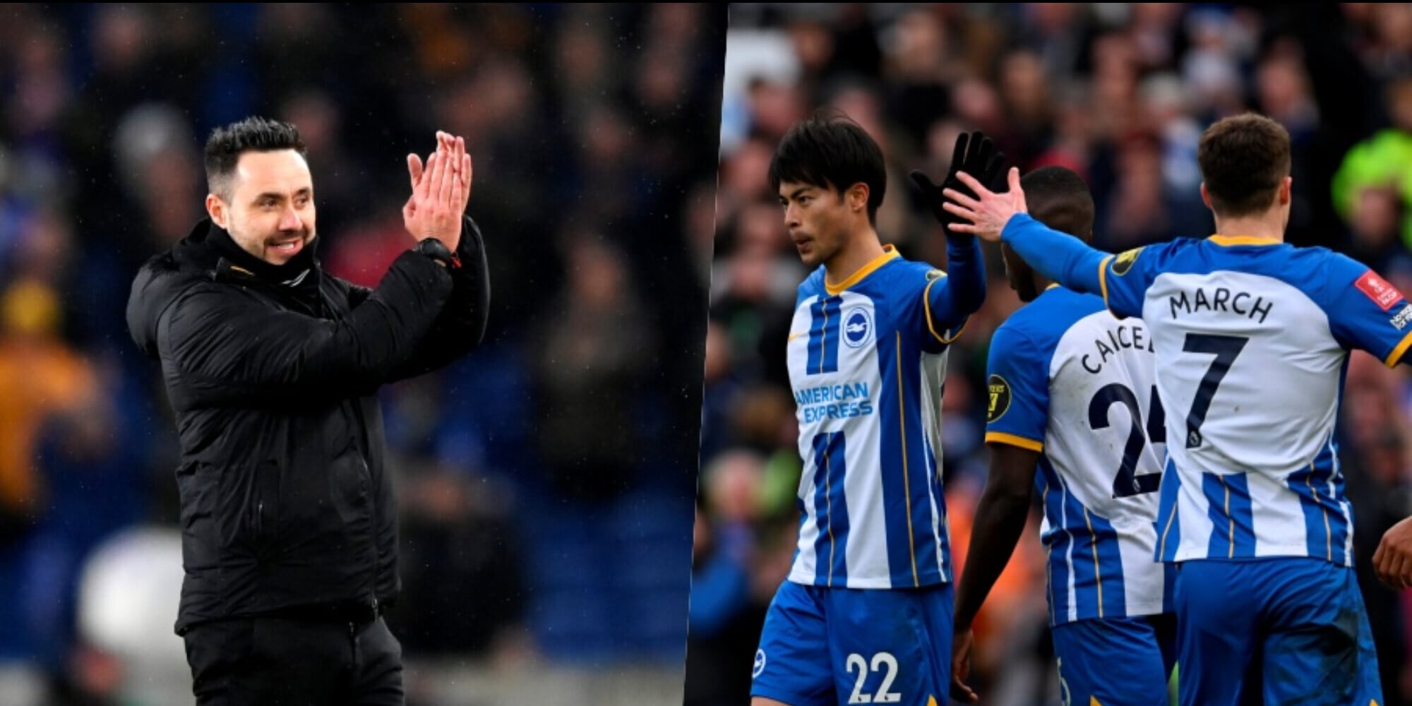Brighton, l’arte di De Zerbi: i dribbling di Mitoma e l’elogio di Guardiola