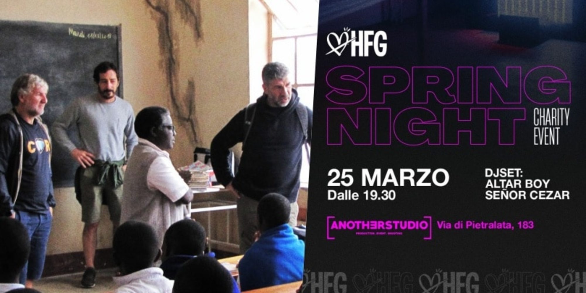 Happy Family Grajau, Charity Event sabato 25 marzo per finanziare il "Progetto scuola" in Congo