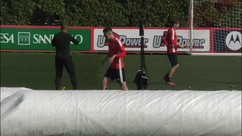 Monza, Palladino guida i suoi ragazzi nell'allenamento a porte aperte