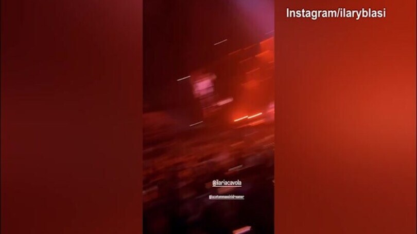 Concerto dei Maneskin, Ilary Blasi scatenata insieme a Bastian