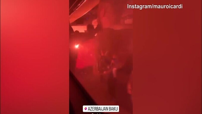 Icardi e Galatasary, super accoglienza a Baku