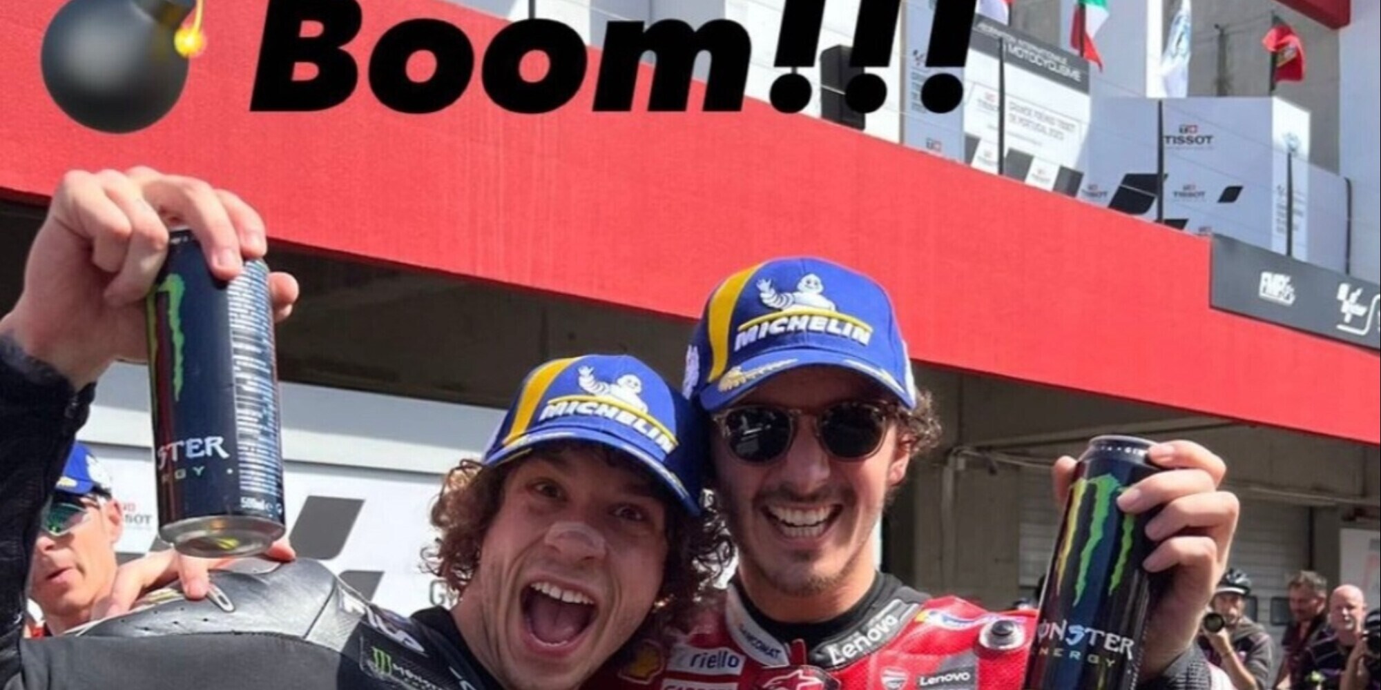 MotoGP, Valentino Rossi festeggia Bagnaia e Bezzecchi in Portogallo
