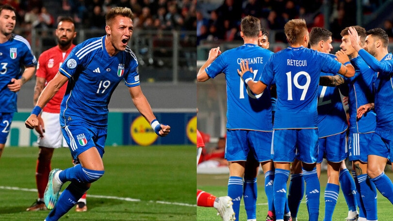 Malta-Italia 0-2: ancora Retegui, Pessina firma il bis azzurro