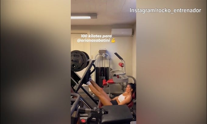 Oriana, forza pazzesca in allenamento!