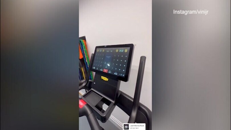 Vinicius versione scheggia: fa tremare il tapis roulant!