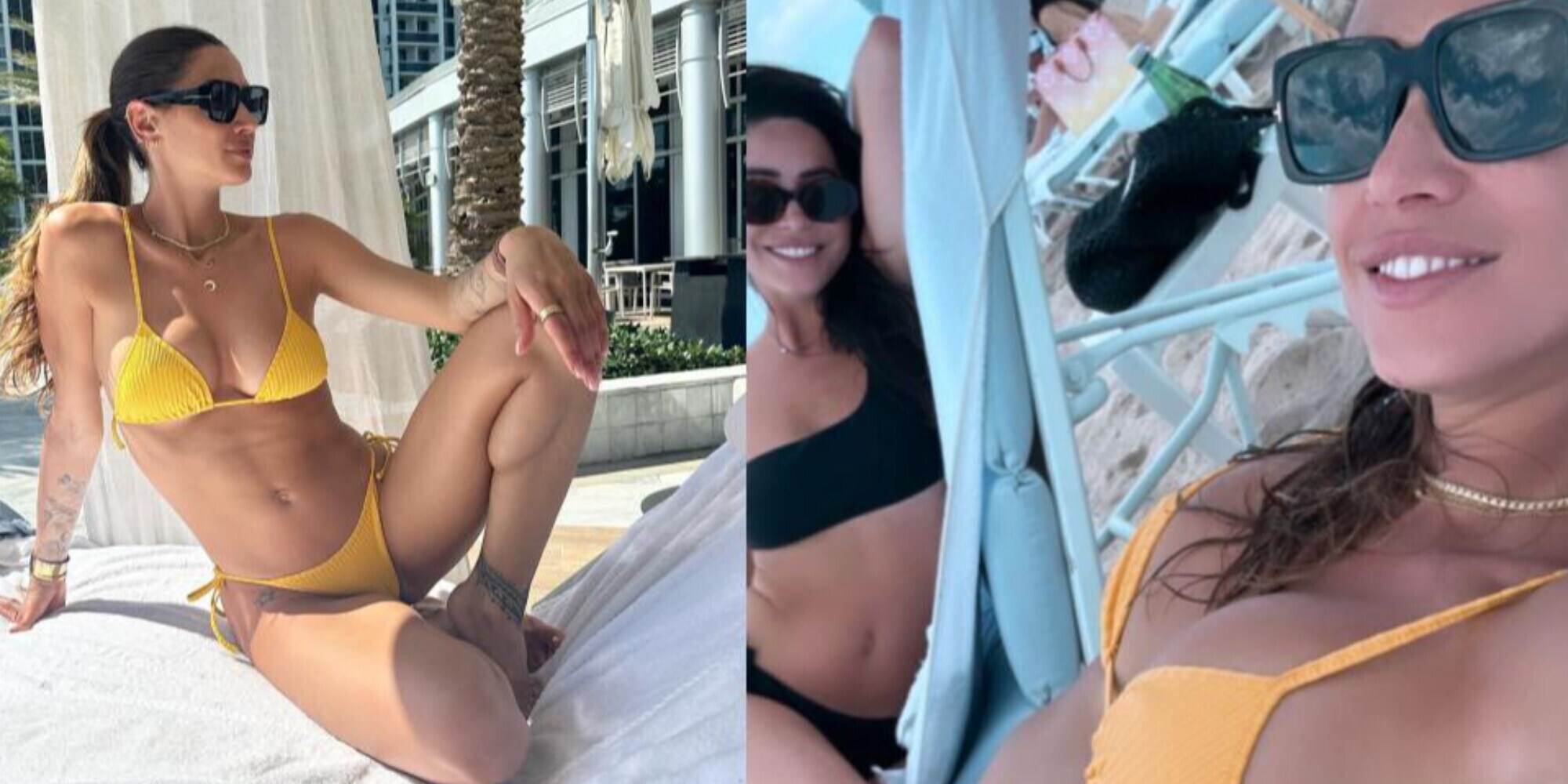 Melissa Satta a Miami per Berrettini. I fan: "Fagli superare qualche turno"