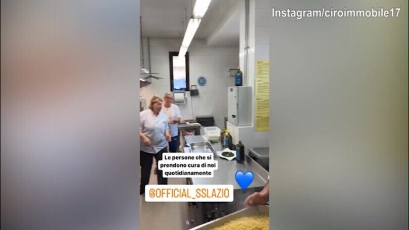 Lazio, Immobile: "Guardate la nostra cucina"