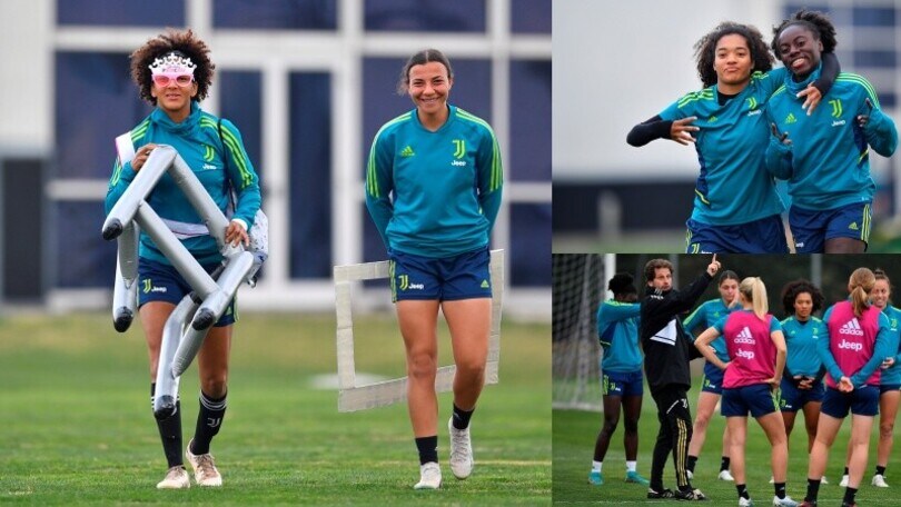 Juve Women, allenamento tra sorrisi e concentrazione