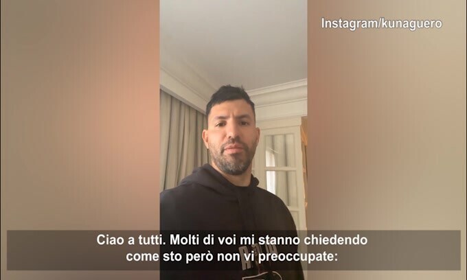 Aguero rassicura tutti: "Sto bene"
