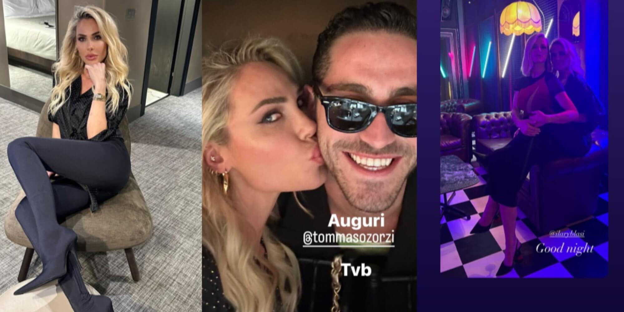 Ilary Blasi festeggia con Zorzi e Michelle Hunziker: il motivo