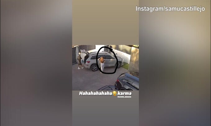 Ahi Carlotta, che botta! Il "Karma" punisce la fidanzata di Castillejo