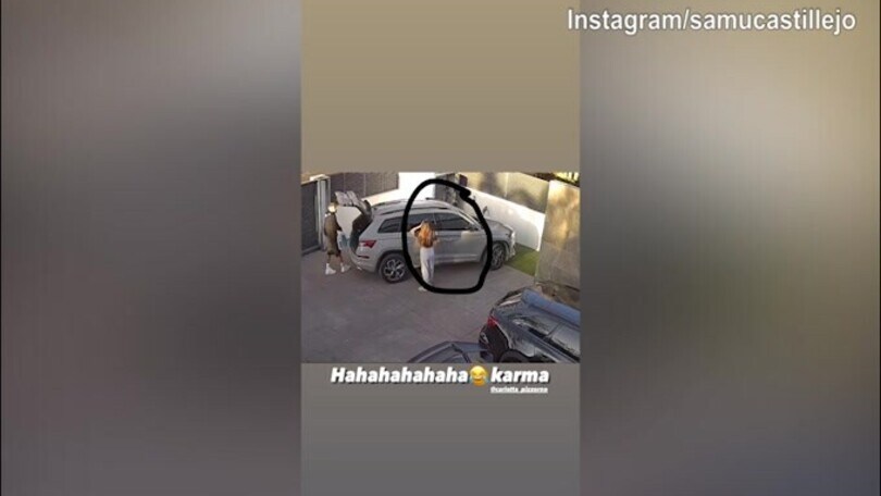 Ahi Carlotta, che botta! Il "Karma" punisce la fidanzata di Castillejo