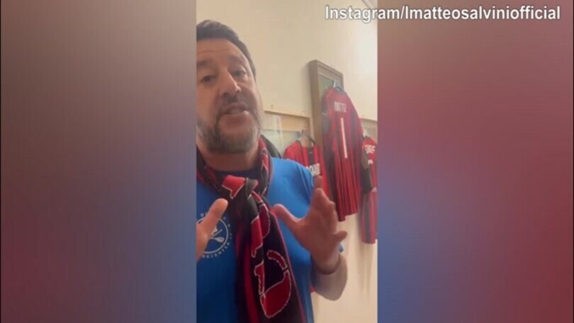 Salvini esulta per il Milan: "Sicuramente il Napoli vincerà...."