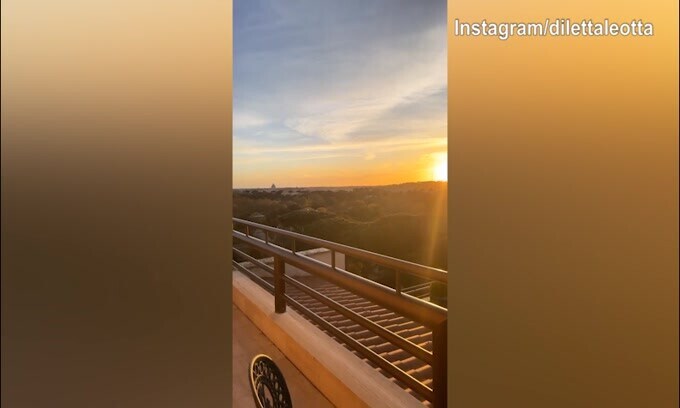 Tramonto spettacolare per Diletta Leotta