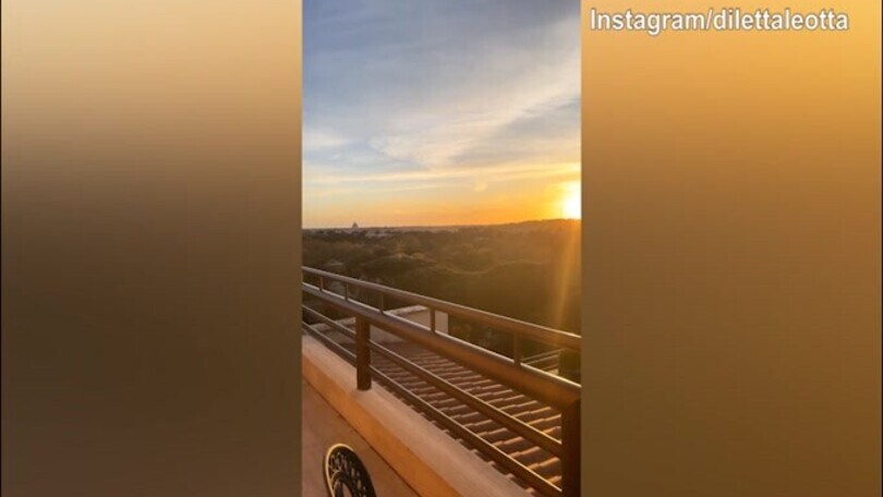 Tramonto spettacolare per Diletta Leotta