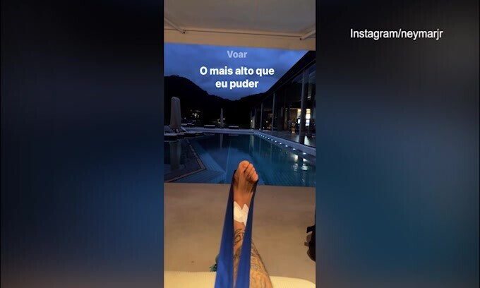Psg, Neymar e gli esercizi per la caviglia: il video social
