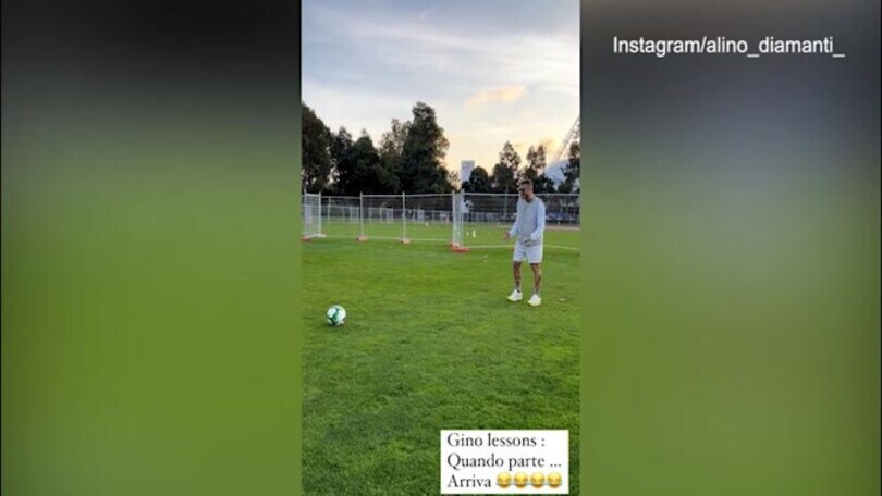 Calcio di punizione del figlio d'arte, Diamanti e la 'lesson' al figlio Taddeo