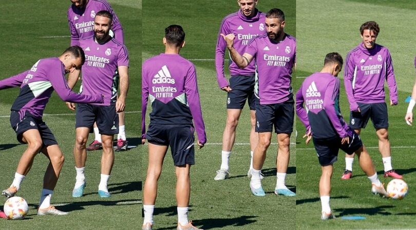 Real Madrid, che controllo palla di Ceballos sotto gli occhi di Carvajal!