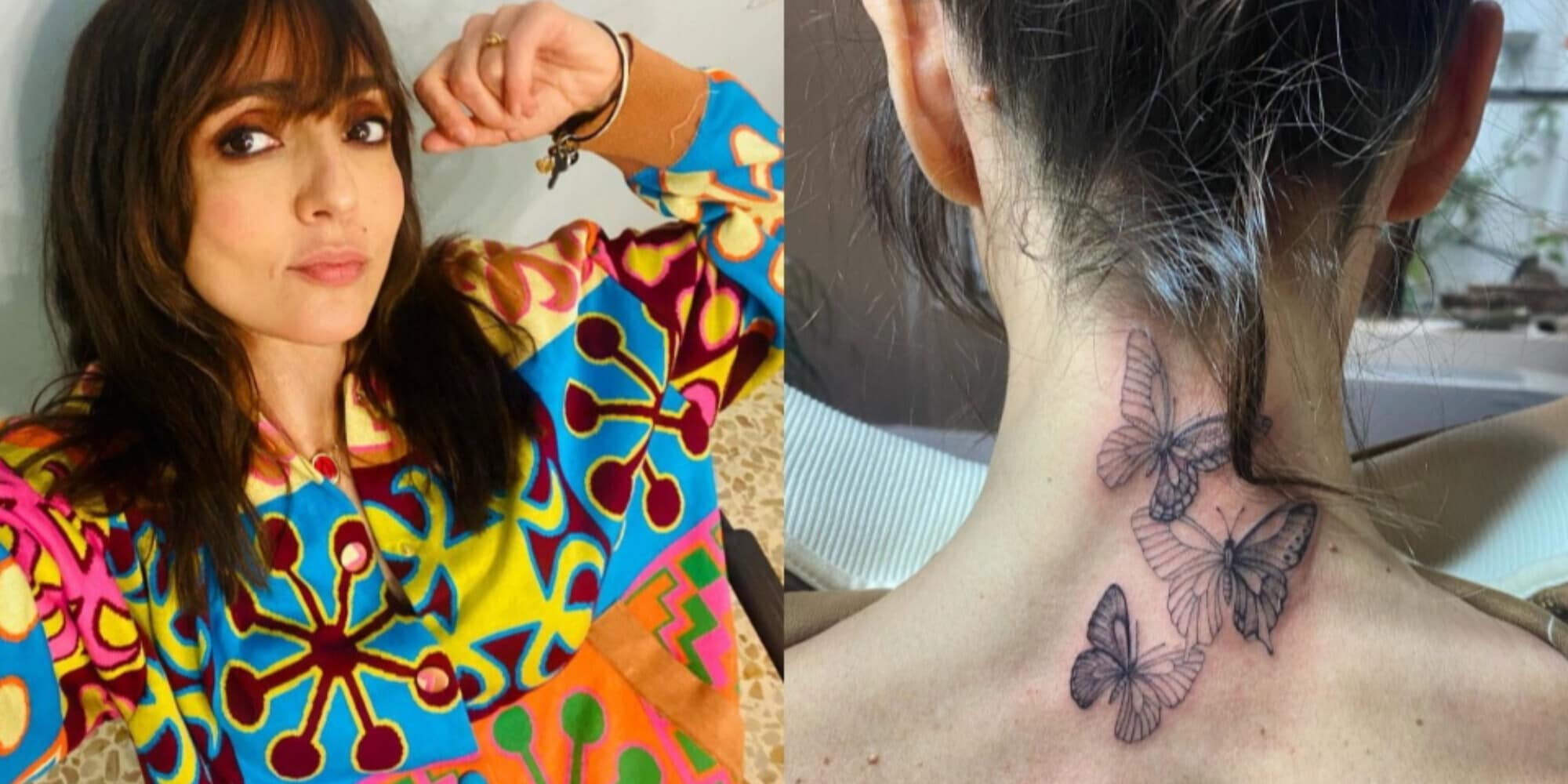 Ambra Angiolini e le tre farfalle: il significato del nuovo tatuaggio