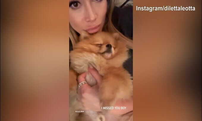 Diletta, prima il messaggio per il cane e poi..tramonto incantevole da Firenze