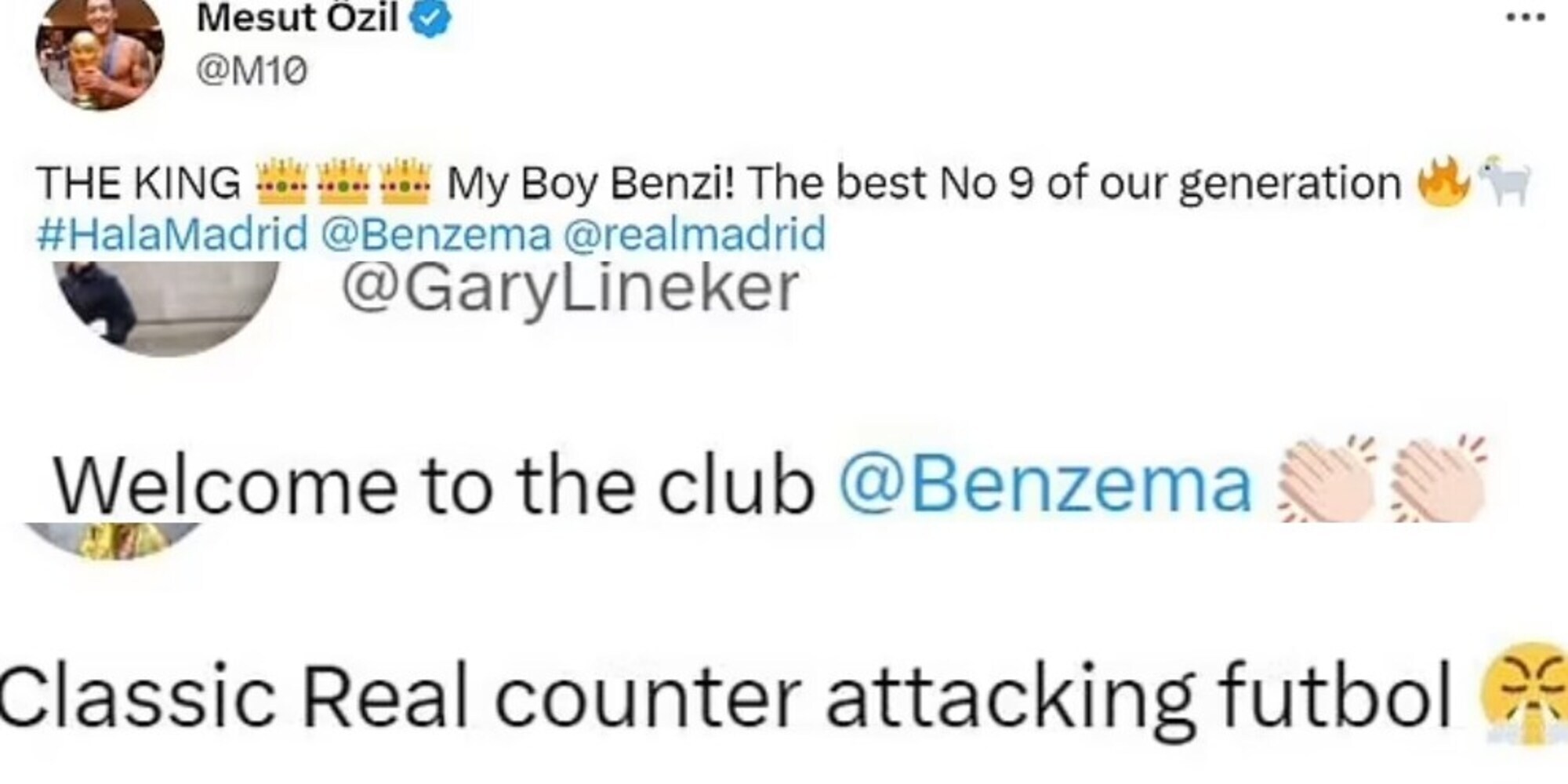 Ozil su Benzema: "Il miglior numero 9 della nostra generazione"