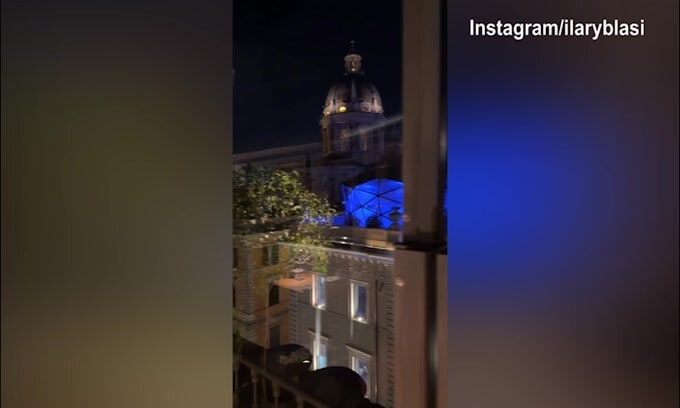 Ilary Blasi, serata romana per la conduttrice
