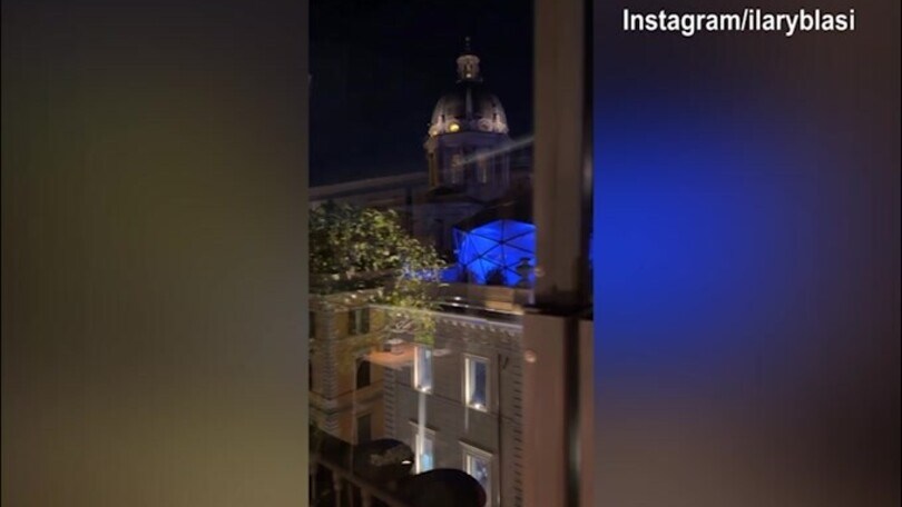 Ilary Blasi, serata romana per la conduttrice