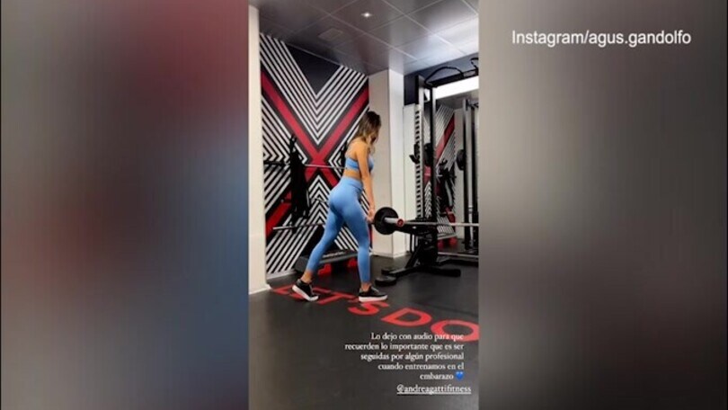 Ma quale gravidanza, Lady Lautaro super hot in palestra!