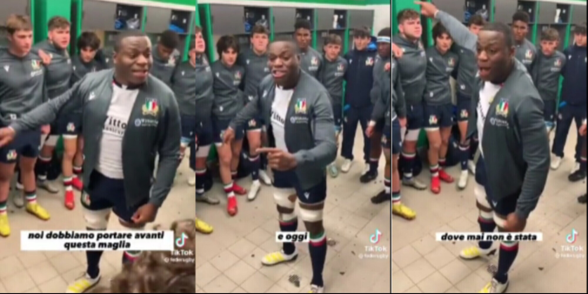 Rugby: David Odiase, l'Italia U20 e l'orgoglio azzurro: il discorso VIDEO