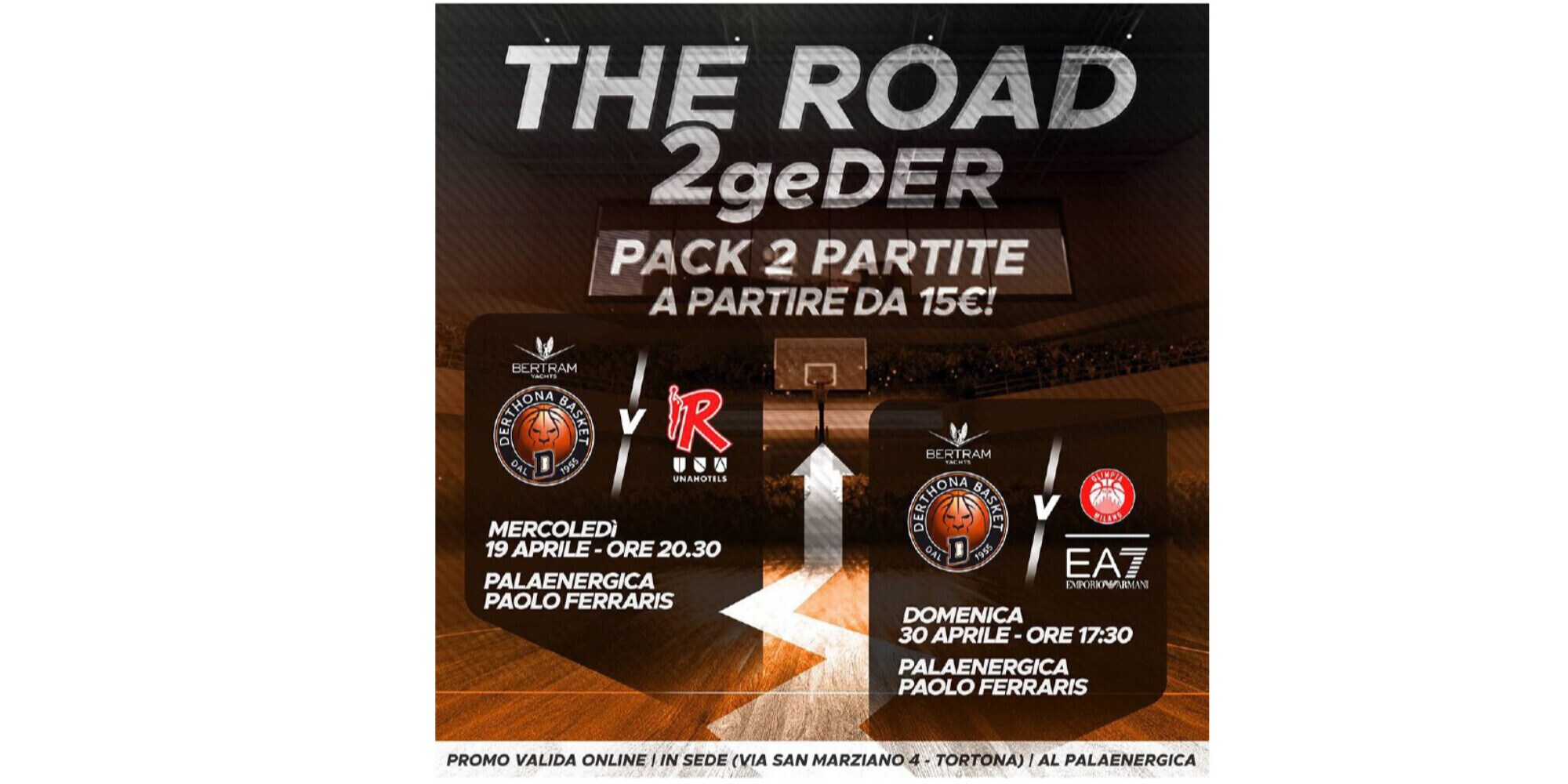 Derthona Basket: ‘The road 2geDER’ il mini pack per i tifosi