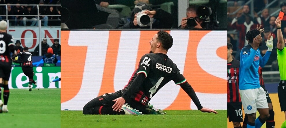 Milan-Napoli, la fiammata di Bennacer tra nervi tesi e cartellini