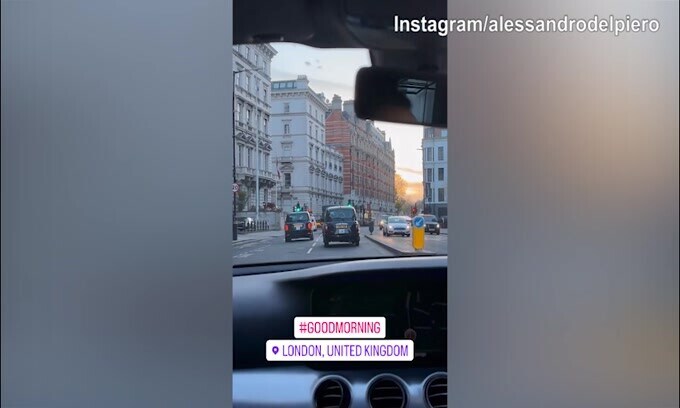 Londra, ecco il risveglio in città di Alex Del Piero